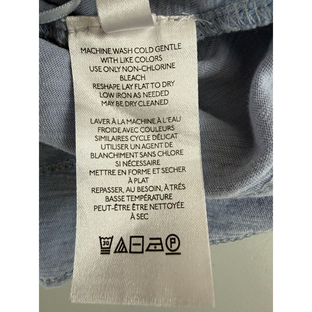 Anthropologie Pilcro Women's Smocked Elastic Straps Tank Top Blue Cotton Size XS - Picture 7 of 12